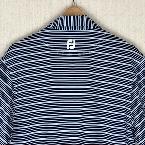 FootJoy~Men’s Striped Performance Golf‎ Polo~Sz M - Picture 6 of 12